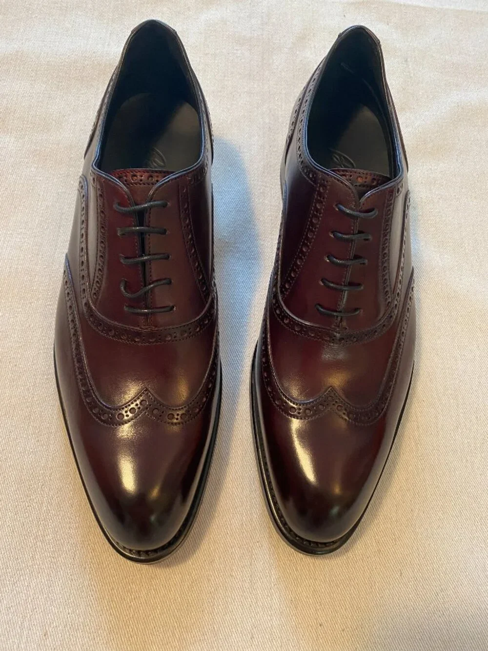 Brioni Brown Leather Oxford Wingtip Shoes Size 11 NWT